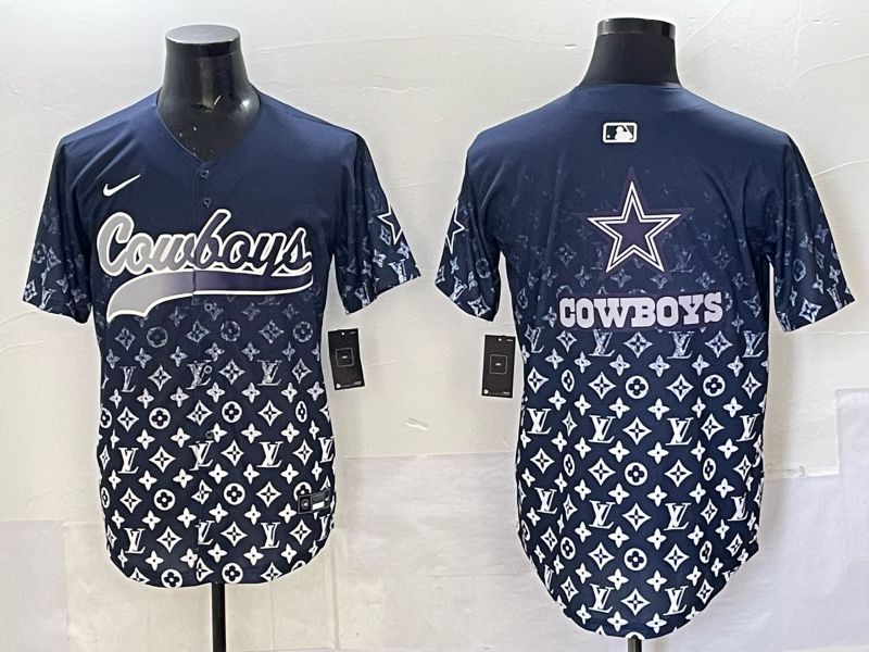 Men 2025 Dallas Cowboys Blank Drak Blue Nike Limited NFL Jersey 011->dallas cowboys->NFL Jersey